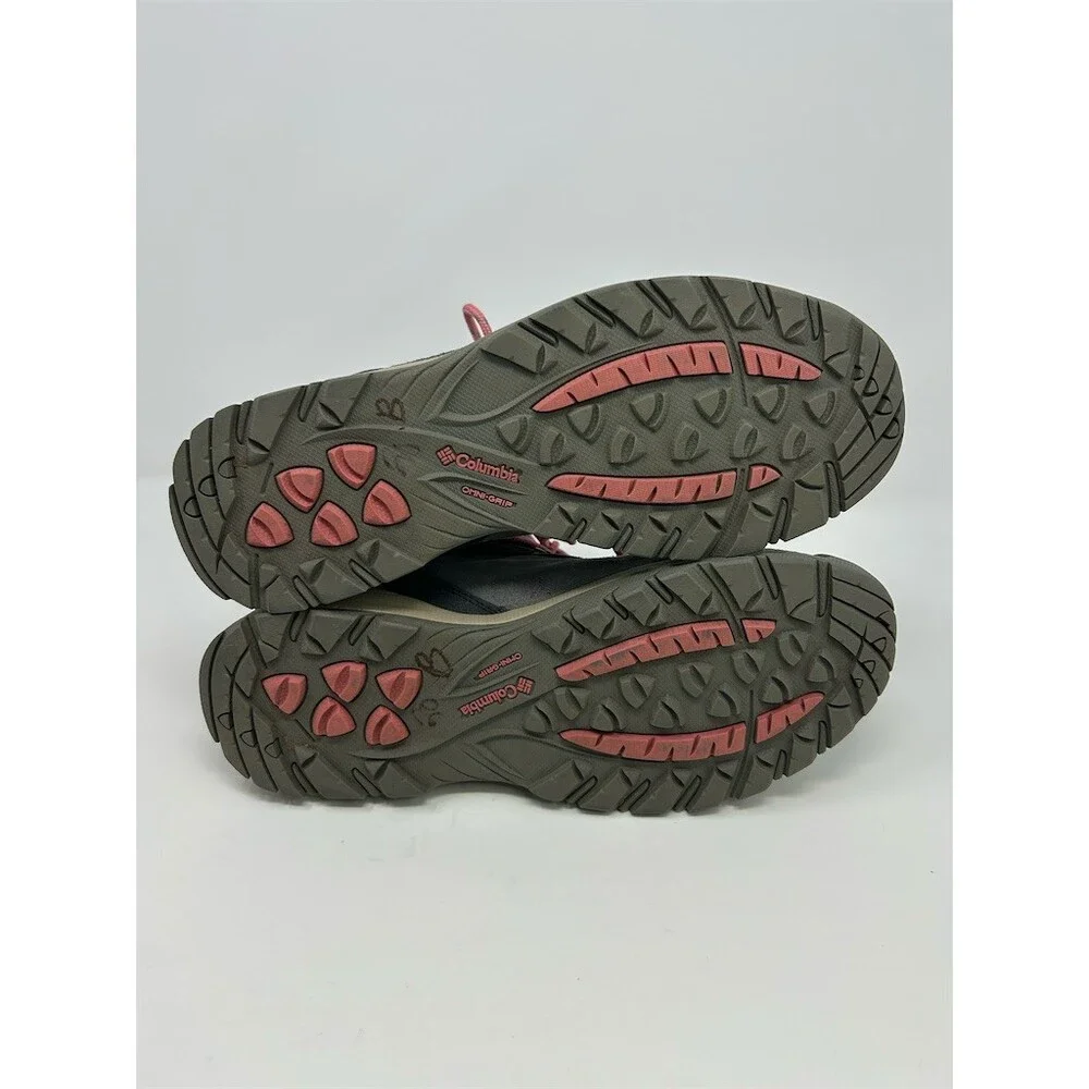 Columbia Newton Ridge Plus Waterproof Amped Hiking Boots Gray Pink Size 11